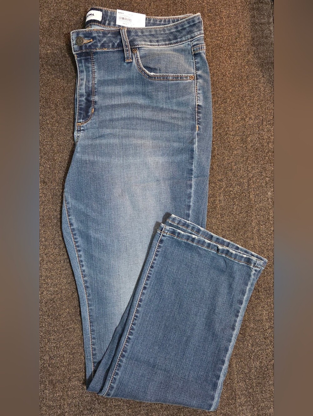Sonoma Womens Bootcut Blue Jeans - Mid Rise Sz 18R